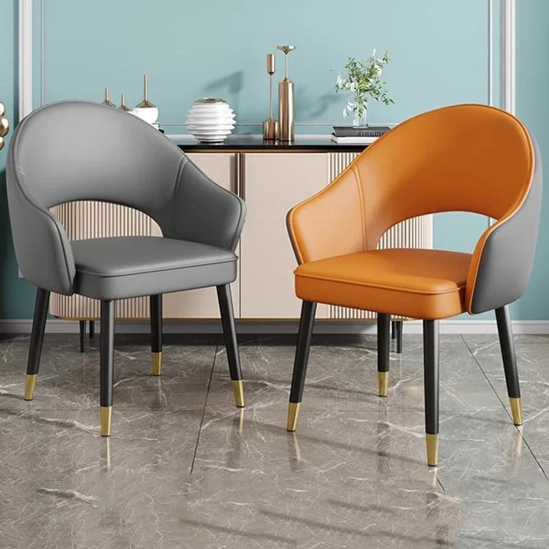 Minimalist Plastic Dining Chairs Hairdressing Free Shipping Dine Space Saving Dining Chairs Garden Gold Legs Cadeira Furniture