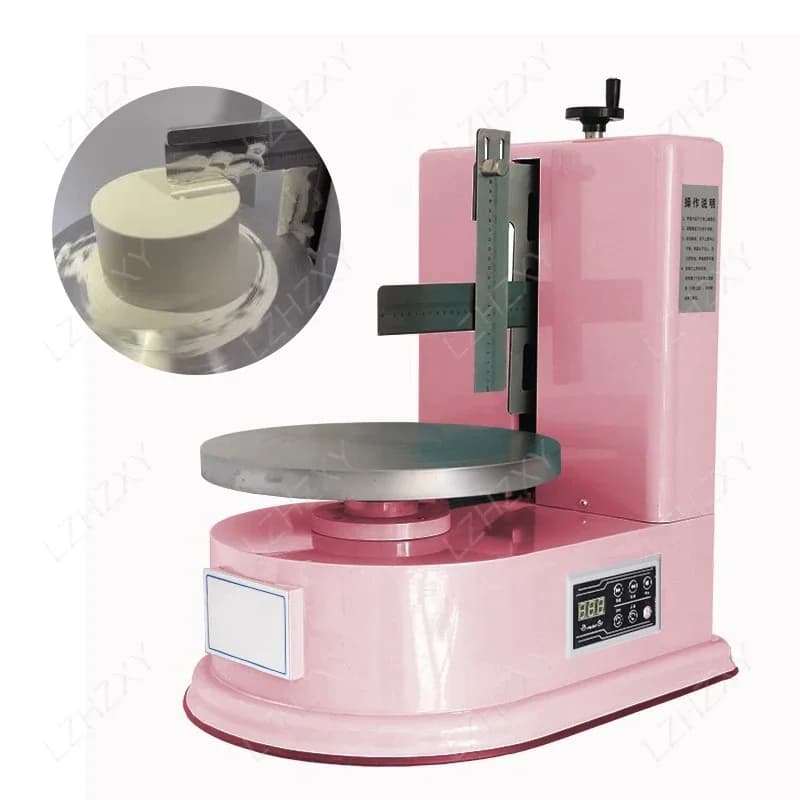 11 gears Automatic Round Cake Cream Coating Filling Machine Cake Bread Cream Decoration Spreader Machine for Birthday