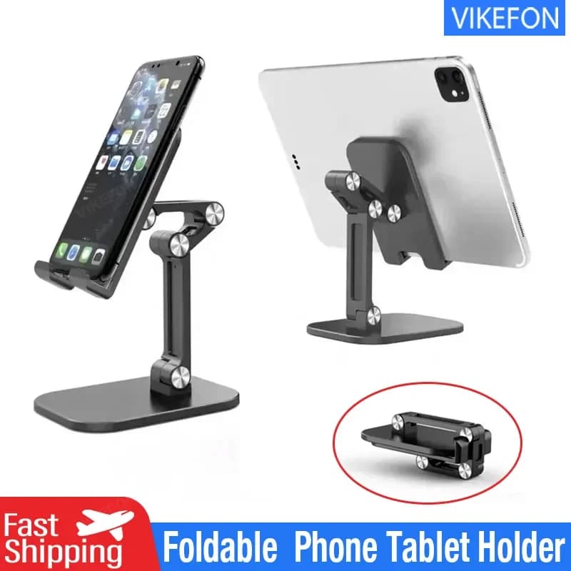 Mobile Phone Holder Stand Foldable Desktop Tablet Holder For IPhone IPad Samsung  Xiaomi Adjustable Universal Cell Phone Stand