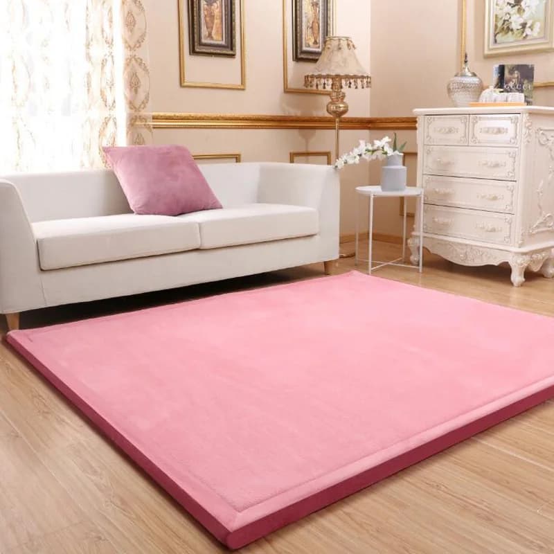 Coral fleece Tatami Mats Large Carpet Thickened Bedroom Carpet Children Climbed Playmat Home mattress Living Room Rug Floor Rugs