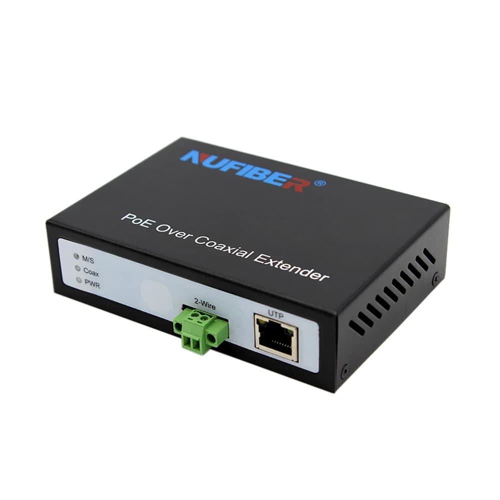 10/100M POE Ethernet over 2-Wire Extender POE UTP Port to Twisted Pair Cable Converter
