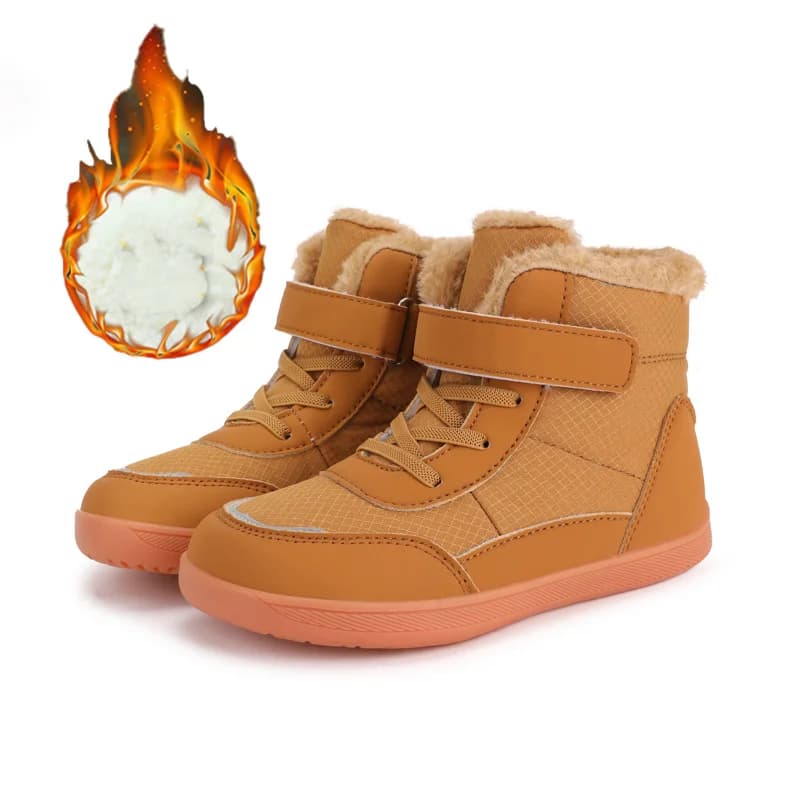 Winter Warm Children's Snow Boots Wide Toe Barefoot Snow Boots Girl Boy Outdoor Casual Shoes Toddler/Little/Big Kids Winter Shoe