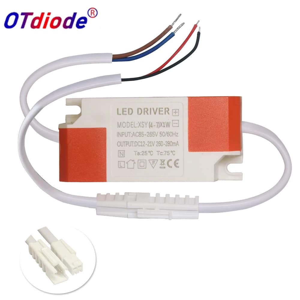 LED Driver Transformer 3W 5W 7W 12W 18W 20W 25W 36W 300mA Power Supply Constant Current  Adapt 12v 24v For LED Lights DIY Panel