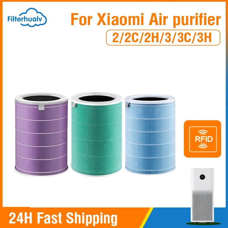 Replacement Air Filter For Xiaomi Air Purifier 1 2 2S 2C 2H 3 3C 3H Xiaomi Mi Air Filters with Activated Carbon Filter