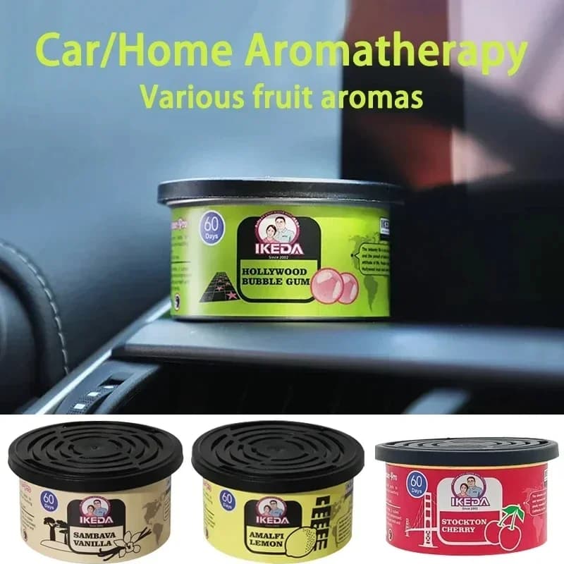 1pc Car Air Freshener Bubble Gum Scent Organic Cans Odor Eliminator Essential Long-Lasting Strong Fragrance For Auto Home Closet