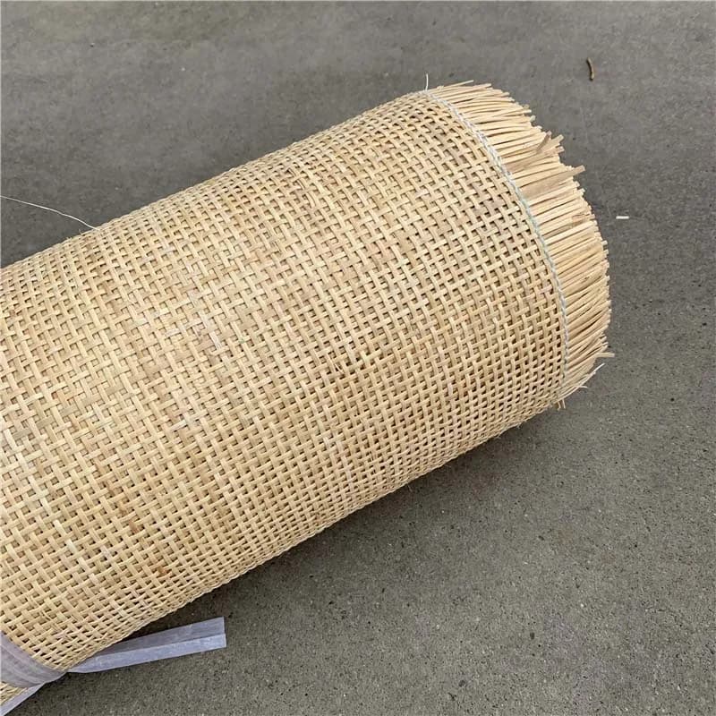 35/40/45/50cm Natural Rattan Roll Hollow Grid Indonesian Cane Webbing Handmade Weaving Chair Cabinet Table Wall Decor Material