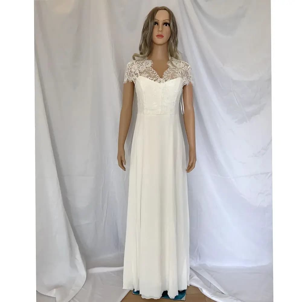 Instock Now Stock Sample Cleanrance Boho Wedding Dresses Size 6 romantic elegant wedding gown for bride