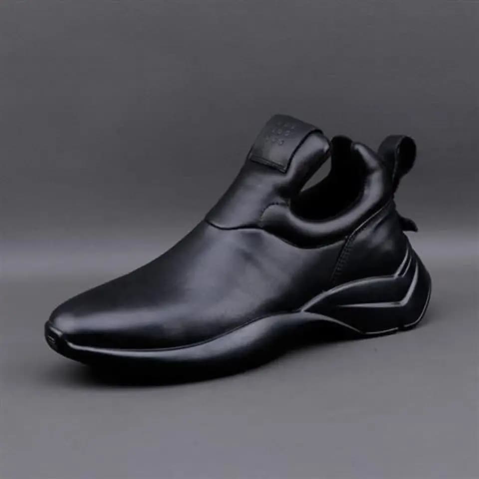 Men's Shoes 2025 spring Autumn New Old Daddy Shoes With Genuine Leather Sports Heightening Personality Thick Slip-On Bottom Shoe