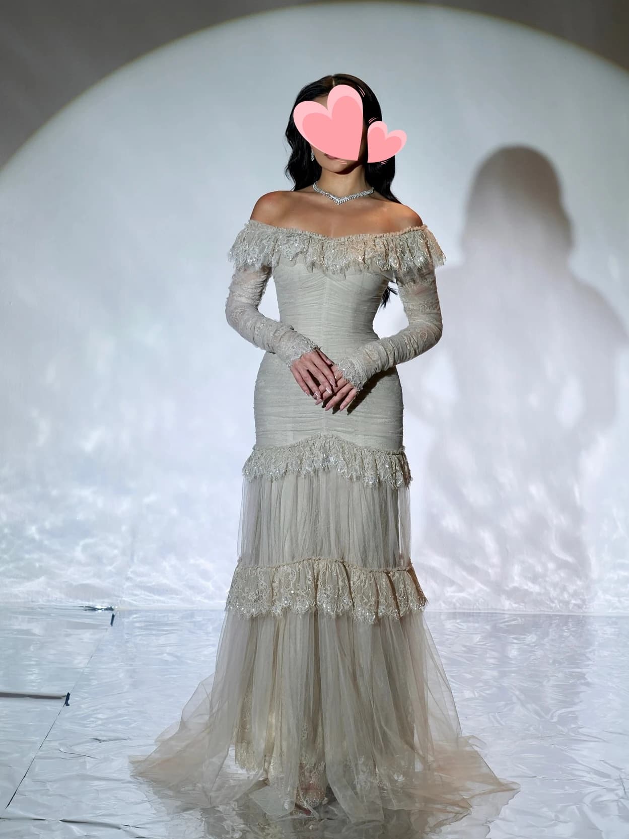 Other Shore Elegant Vintage Sweet Sexy Gray Mermaid Lace Boat Neck Customize Formal Occasion Prom Dress Evening Party Gowns