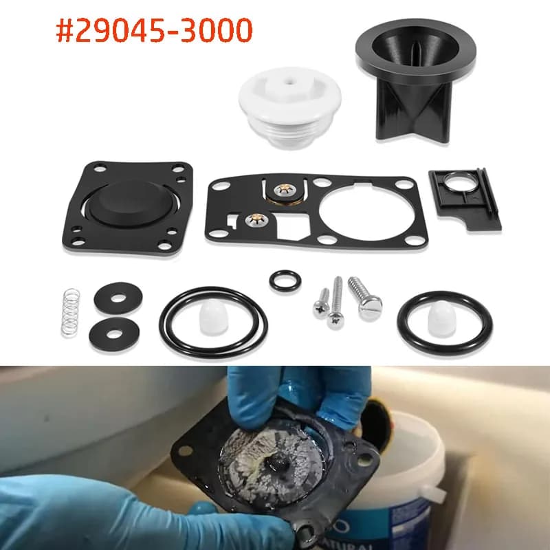 29045-2000 Marine Manual Toilet Service Kit Compatible with Jabsco Manual Toilet Models 29090-2 and 29120-2 ,(1998 and 2007)