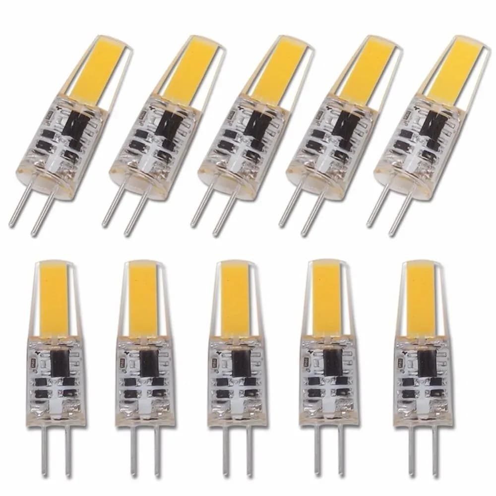 10pcs Cob dimmable Mini G 4led wick lamp 6W bulb AC 12V/220V candle lamp replace 30W/40W halogen lamp 2508 bead for pendant lamp