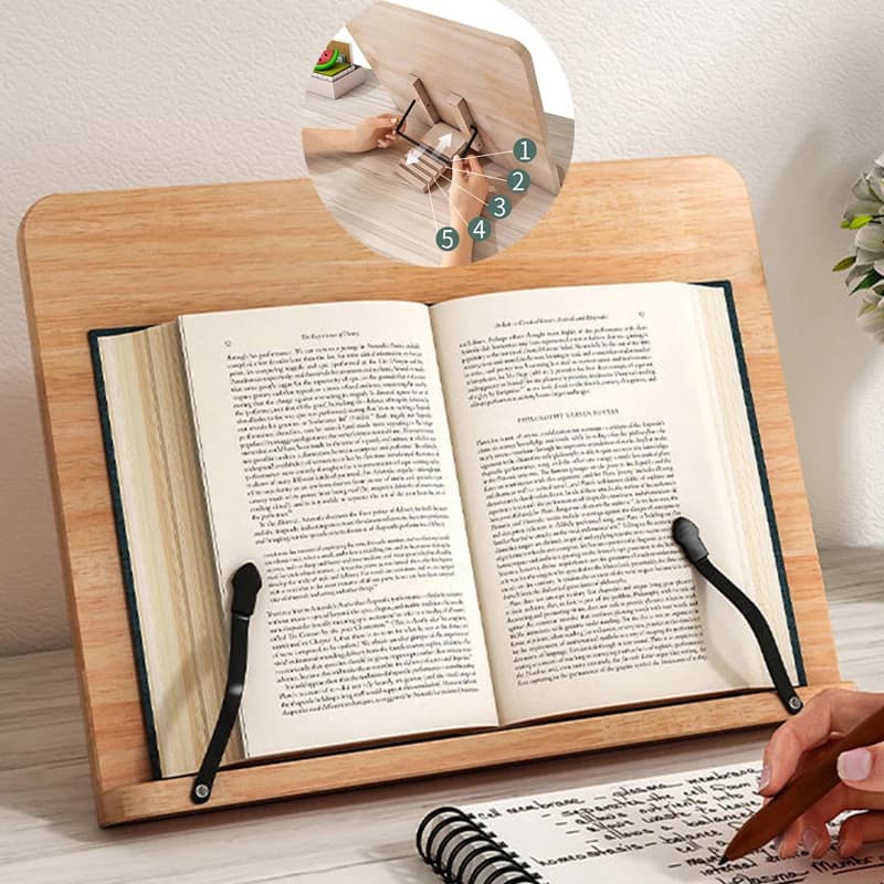 Adjustable Reading Rest Tablet Cook Home Study Room Book Holder Foldable Stand