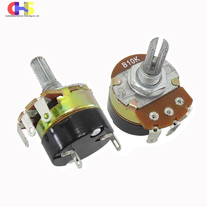 1pcs WH138-1 With Switch Potentiometer 5K 10K 20K 50K 100K 200K 250K 500K 1M WH138 Dimming Adjustable Resistance Governor