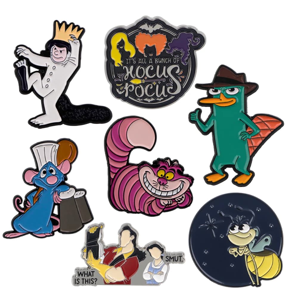 Cartoon Mouse Movie Pin Lapel Pins for Backpacks Enamel Pin Cute Collar Badges Brooch Accessories Fashion Jewelry Gifts