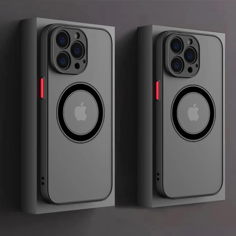 Jingjia Luxury Matte Armor Magnetic Magsafe Wireless Charge Case For iPhone 15 14 13 11 12 Pro Max Cover Funda