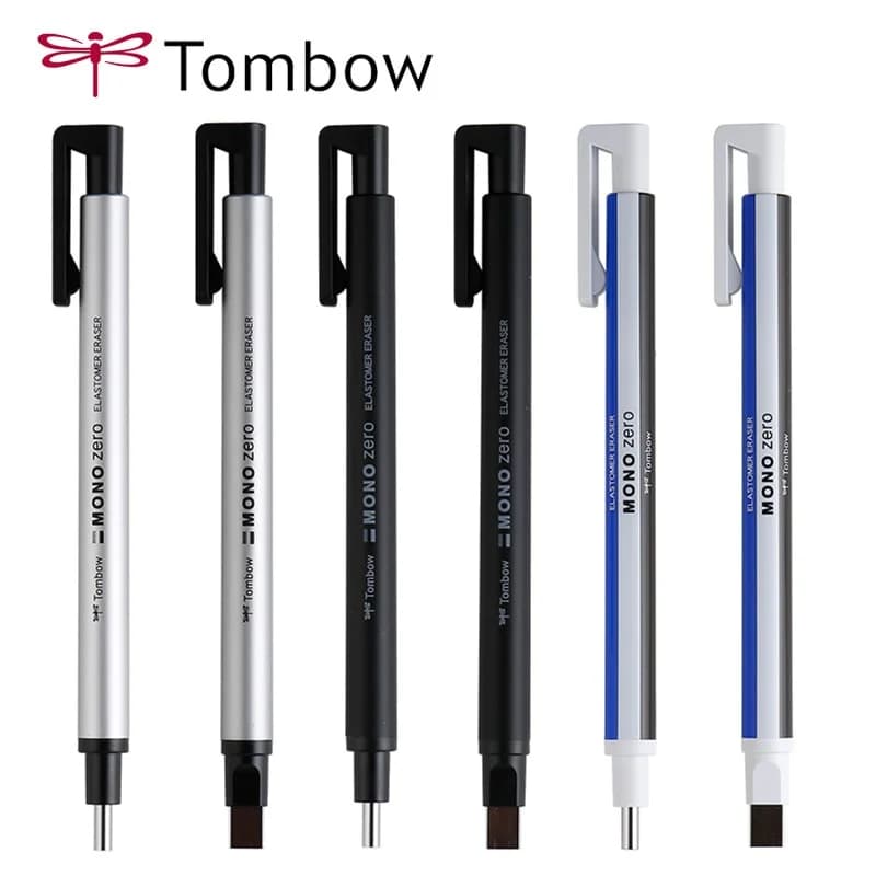 TOMBOW MONO Zero Pen Eraser Professional High Precision Mechanical Pencil Erasers Drawing Sketching Correction Japanese Statione
