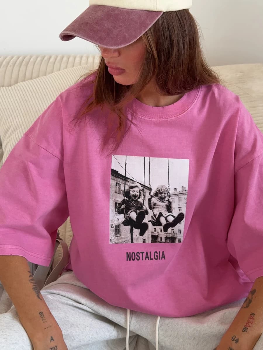 Sumuyoo 100% Cotton Women's Retro Printed T-shirt Men Vintage Short-sleeve Wax printing T Shirts Fashion Hip Hop Loose Tees