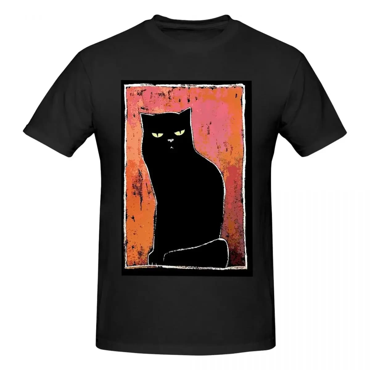 Cat With Opinion 100% Cotton T-shirt Male Fashion T Shirts Men Round Neck Short Sleeve S-6XL