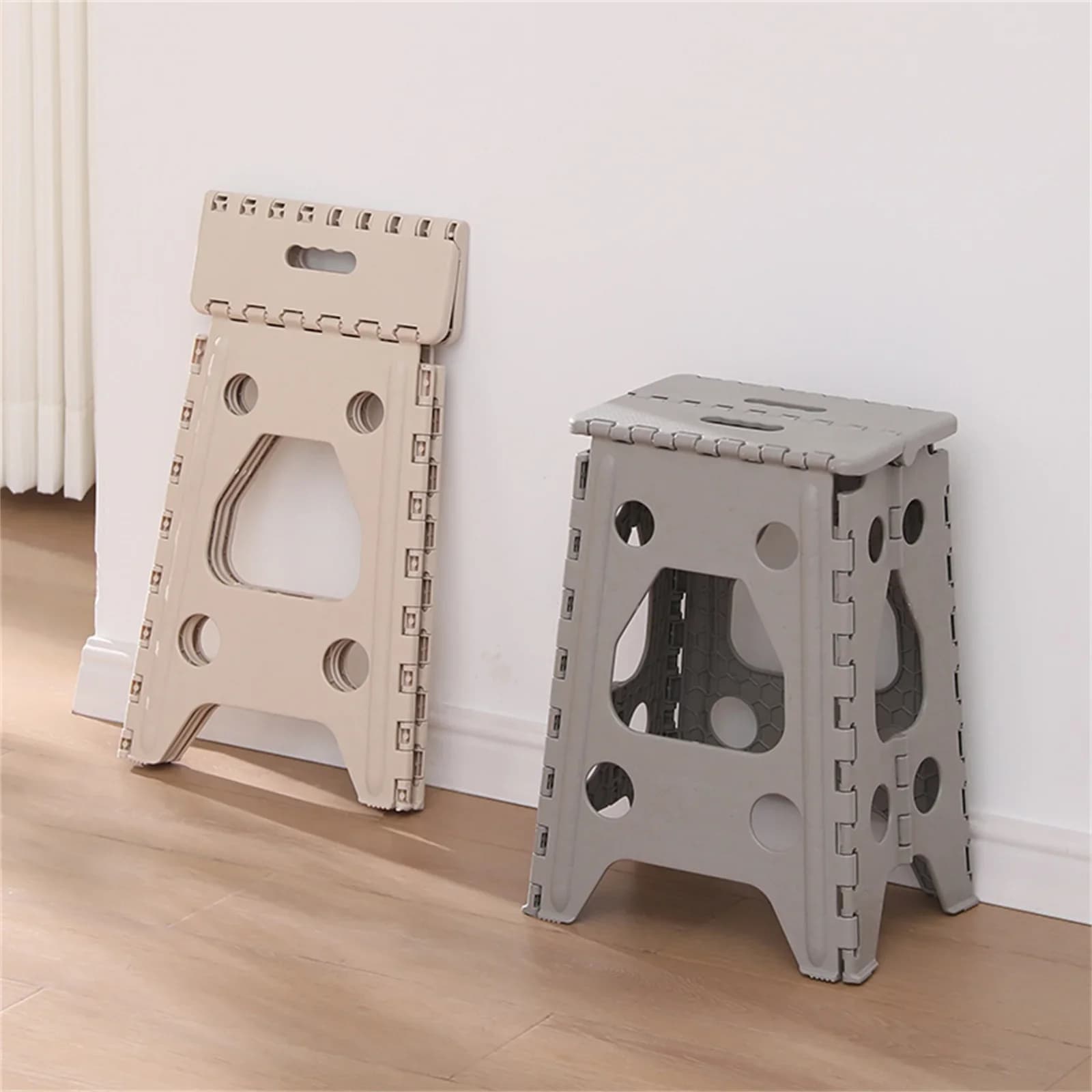 Outdoor portable folding chair plastic bench folding small bench fishing bench beach chair beige