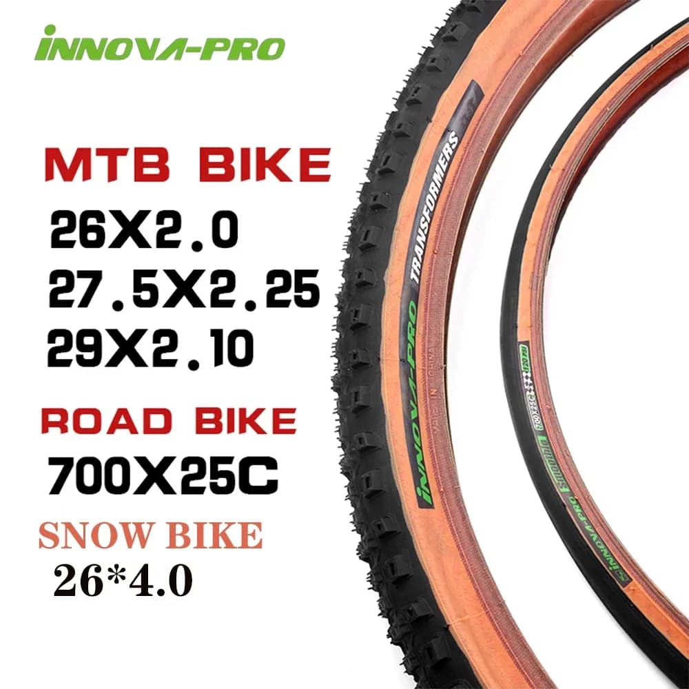 INNOVA-Mountain Bicycle Tires,Ultralight Cycle Tyres,Anti Puncture Tyre,Road Snow Bike Tire,700x25C,26x2.0/29x2.1/27.5x2.25 inch