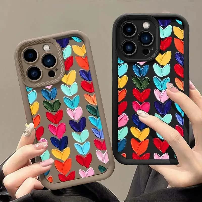 Oil Painting Love Silicone Phone Case for OPPO A3X A5S A3S A12 A12E A9 A5 A31 2020 A52 A92 A57 4G A60 Find X5 X3 Reno 5F 5 Lite