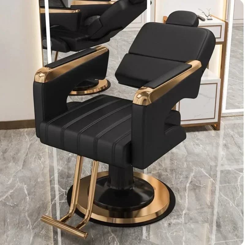 Luxury Beauty Barber Chair Designed Salon Reclinable Portable Barber Chair Swivel Hidraulic Cadeira De Barbeiro Salon Furniture