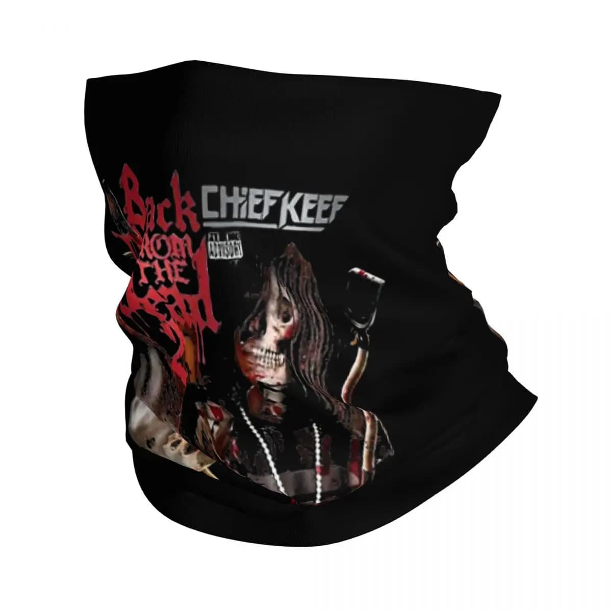 Chief Keef Back From The Dead Bandana Neck Gaiter Printed Balaclavas Wrap Scarf Multifunctional Headwear Riding for Men Women
