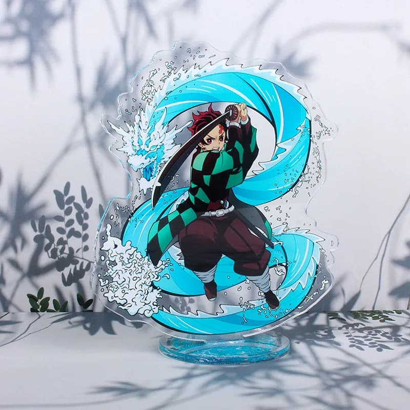 Demon Slayer Acrylic Stand Figure Kamado Tanjiro Nezuko Agatsuma Zenitsu Kochou Shinobu Hashibira Inosuke Kokushibo Daki Toys