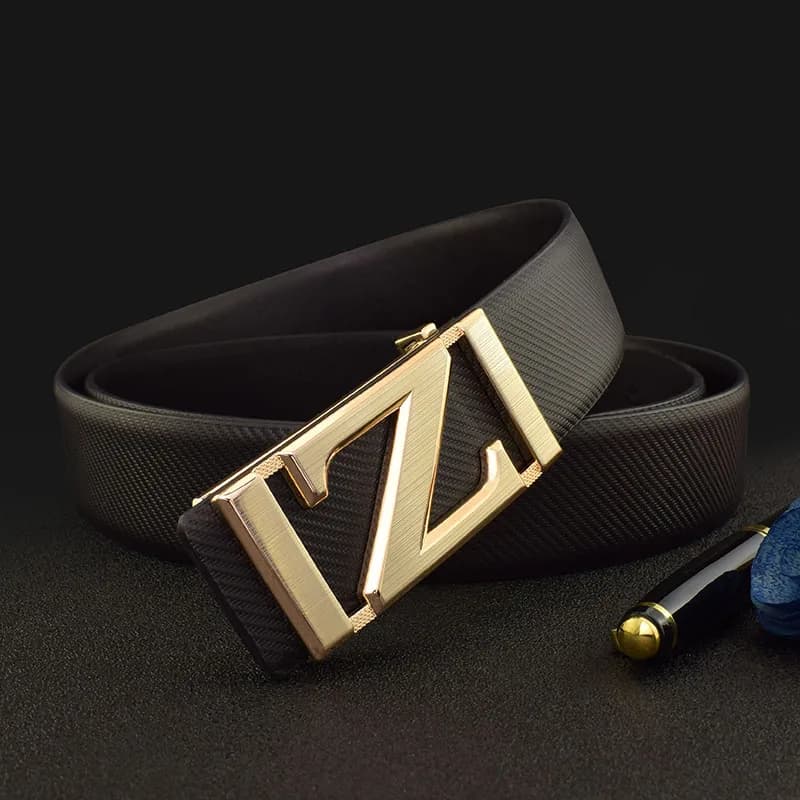 New White Men's Belt Designer Z Letter Casual Authentic Fashion Belt Leather White Fancy Vintage Cintos Masculinos Herrengürtel