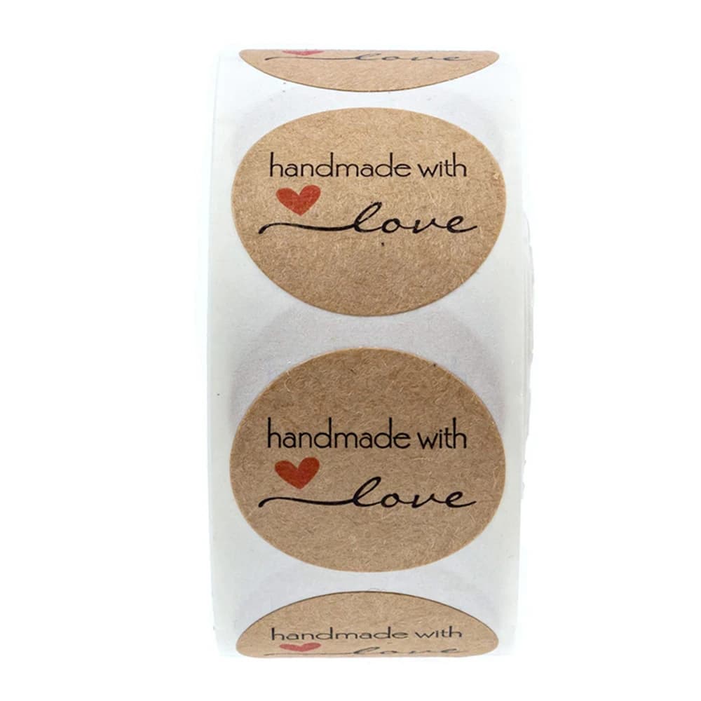 Baking Love Handmade Stickers For Nails Postcard Christmas Wrapping Paper