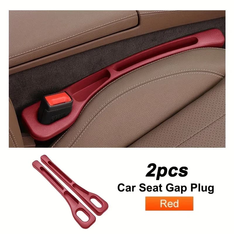 2pcs Car Seat Gap Filler - Dual-Slot Design for Keys, Phones, etc. - EVA Material with Leakproof Feature