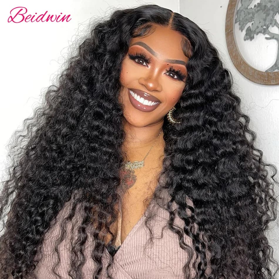 Curly Lace Front Human Hair Wig 13X4 Lace Frontal Human Hair Wigs 13X6 Lace Frontal Glueless Pre Plucked Human Wigs Ready To Go
