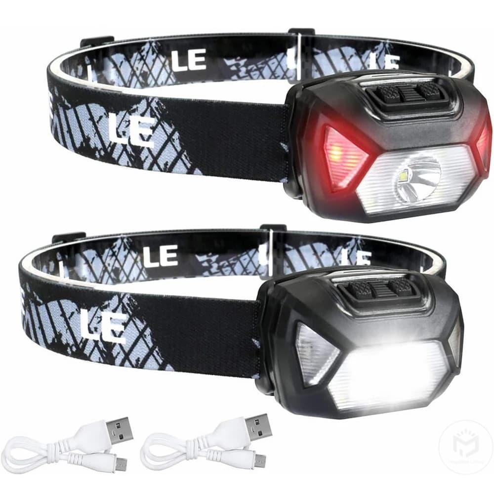 6 Modes Usb Rechargeable Headlamp IPX4 Waterproof Headlight Flashlights LED Head Lamp With Red Green Light For Outdoor Fishing