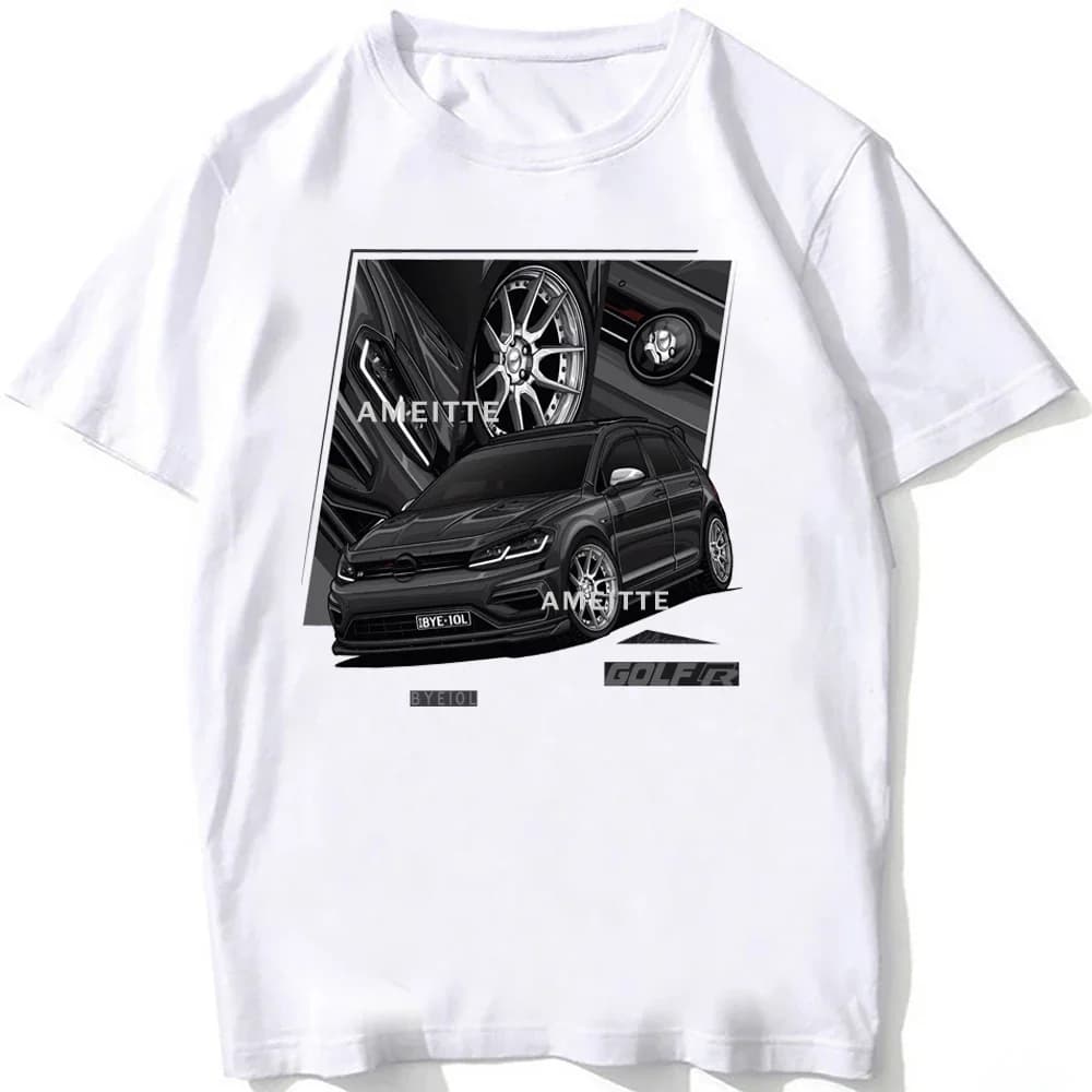 Drive The Classic Golf R Turbo T-Shirt New Summer Men Short Sleeve Hip Hop Boy Casual Tops Made in Germany Car Sport White Tees