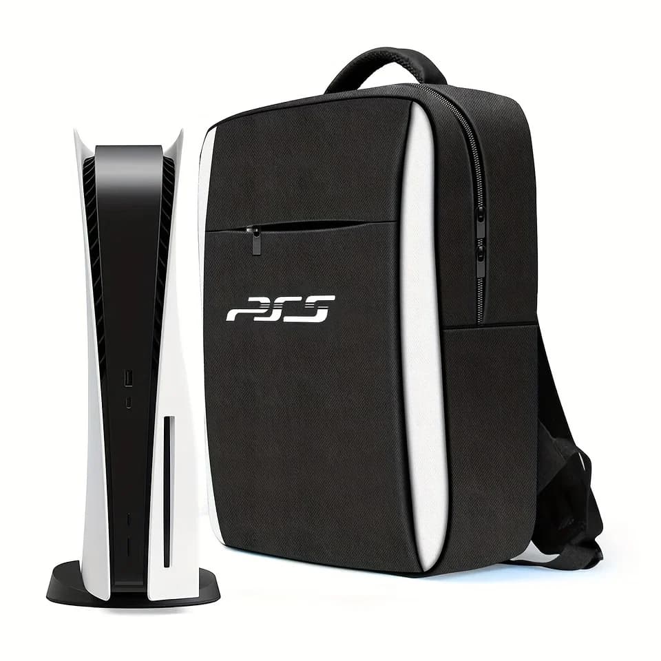Travel Backpack For PS5 Console, Accessories, Protective Carrying Case Storage Bag Compatible With Sony PlayStation 5 Console