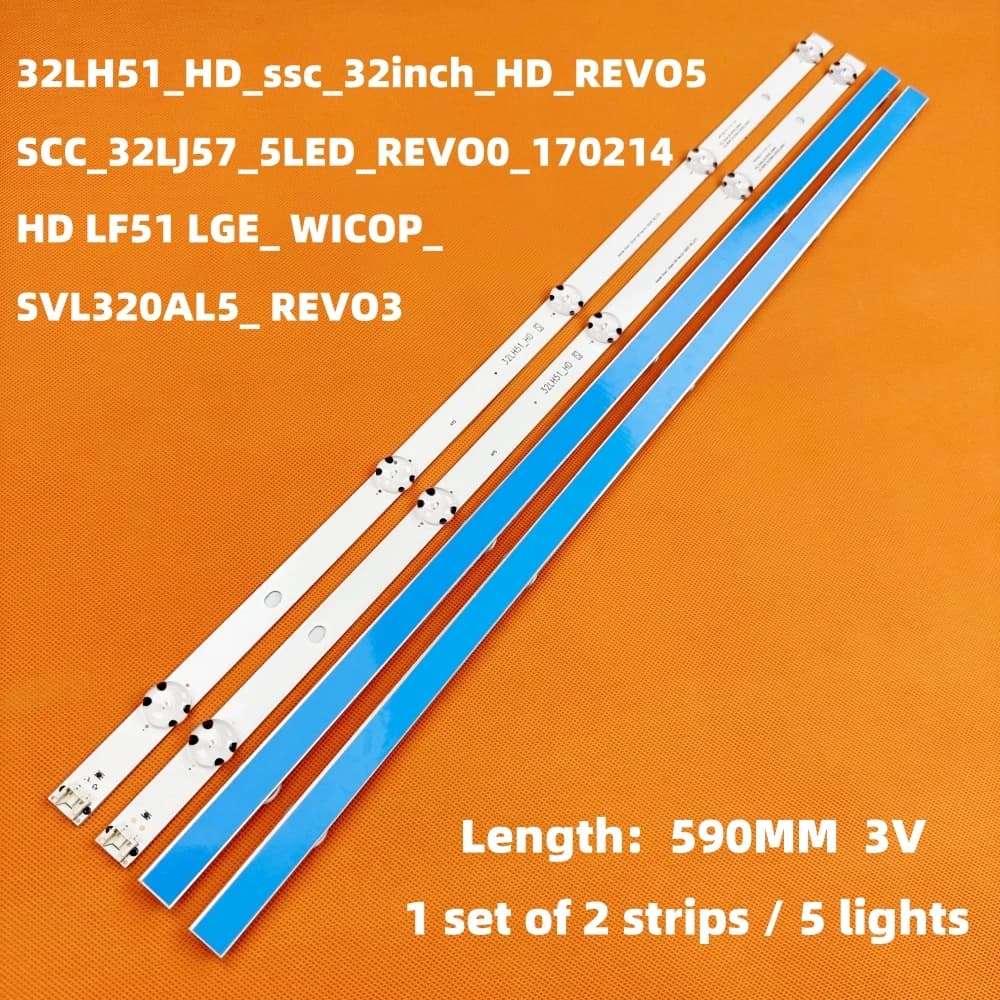 LED Backlight strip 5 lamp SSC_32inch_HD_REV05_150925 32LH51_HD for 32LH510B 32LF510U 32LH590U 32LH570B HC320DXN-VHVS2-214X