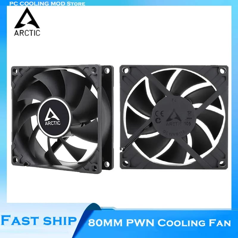 ARCTIC F8 Computer Case 8CM Fan 4PIN PWM Daisy Chain Temperature Control Adjust 80MM Case Fan Cooler Master 2000RPM
