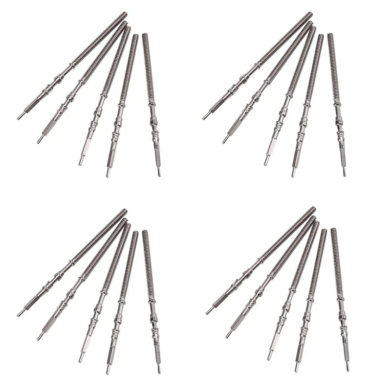20Pcs Movement Watch Steel Stem Crown Kit Watch Of Parts NH35 NH36 NH38 NH39 Movement Watch Stem Spare Parts