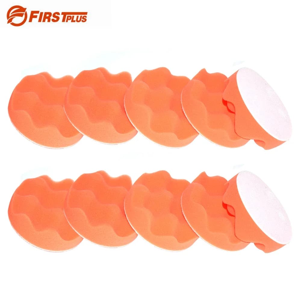 1 x Undulate Sponge Polishing Pad Car Paint Grinding Pads Clean Brush Tools for Car Polisher 180mm Self-Adhesive car polish