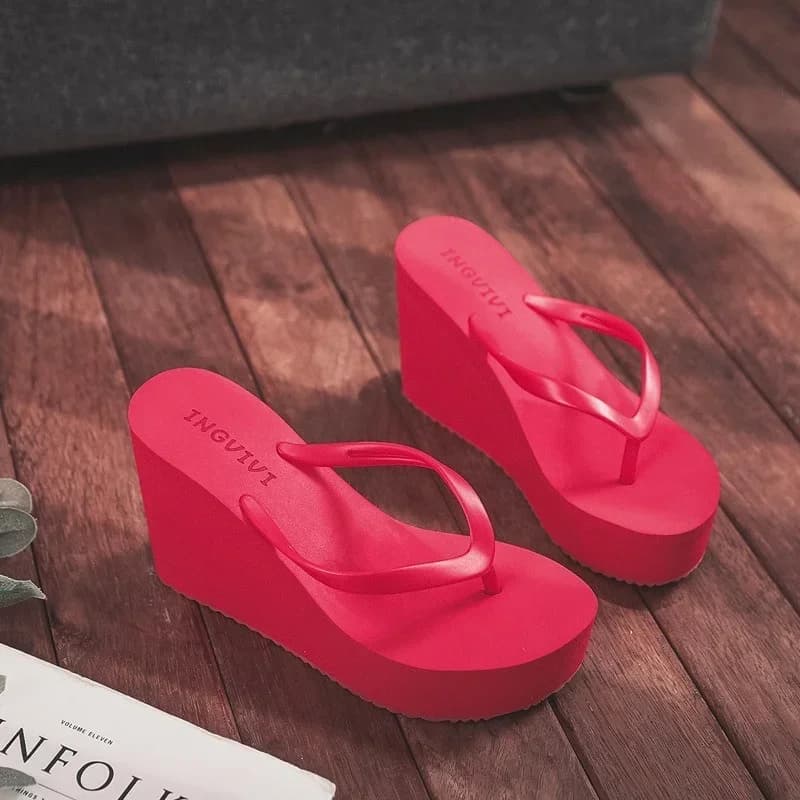 Womens Shoes Comfort Summer Women Wedge Platform Slippers Outdoor Sports Beach Flip Flops Opened Toe Casual Shoes 2024