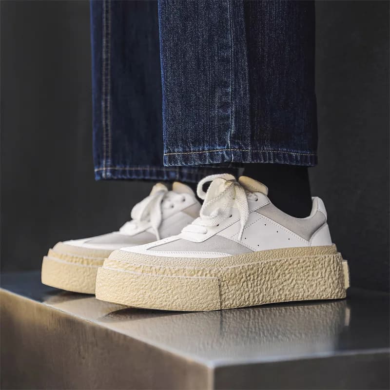 italian brand designer platform shoes for men fashion punk rock dress lace-up genuine leather oxfords shoe breathable footwear