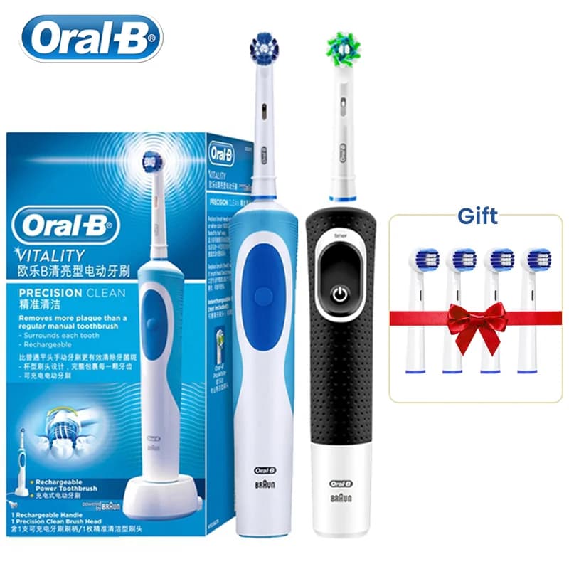 Oral-B Electric Toothbrush Rotation Vibrate Clean 3D White Tooth Adult Electric Tooth Brush Rechargeable Replaceable Brush Heads