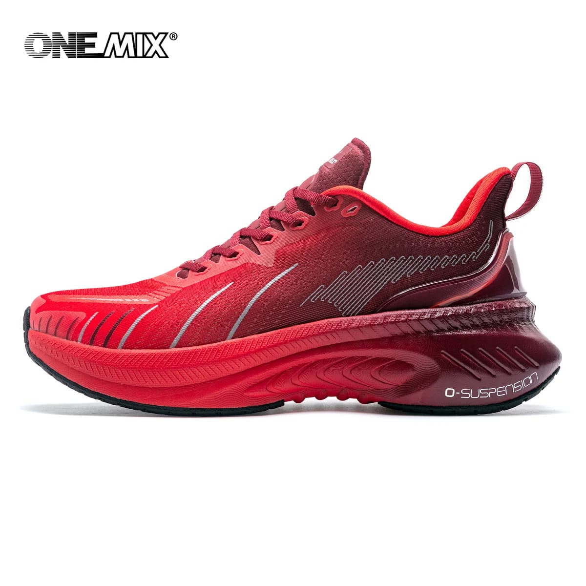 ONEMIX New Cushioning Running Shoes For Men Suitable Heavy Runners Lace Up Sports Women Non-slip Outdoor Athletic Male Sneakers