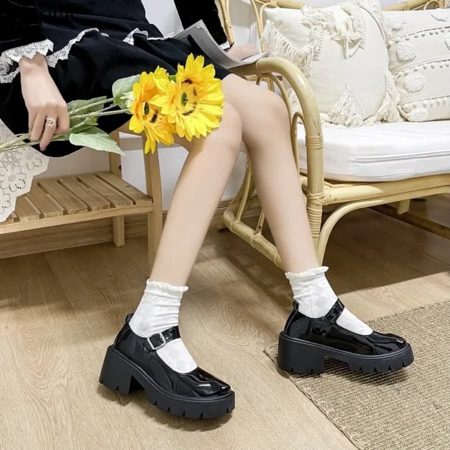 New Japanese Style Women's Thick Soled JK Uniform Shoes Lolita Platform Small Leather Shoes Ladies Fashion Versatile Retro Pumps