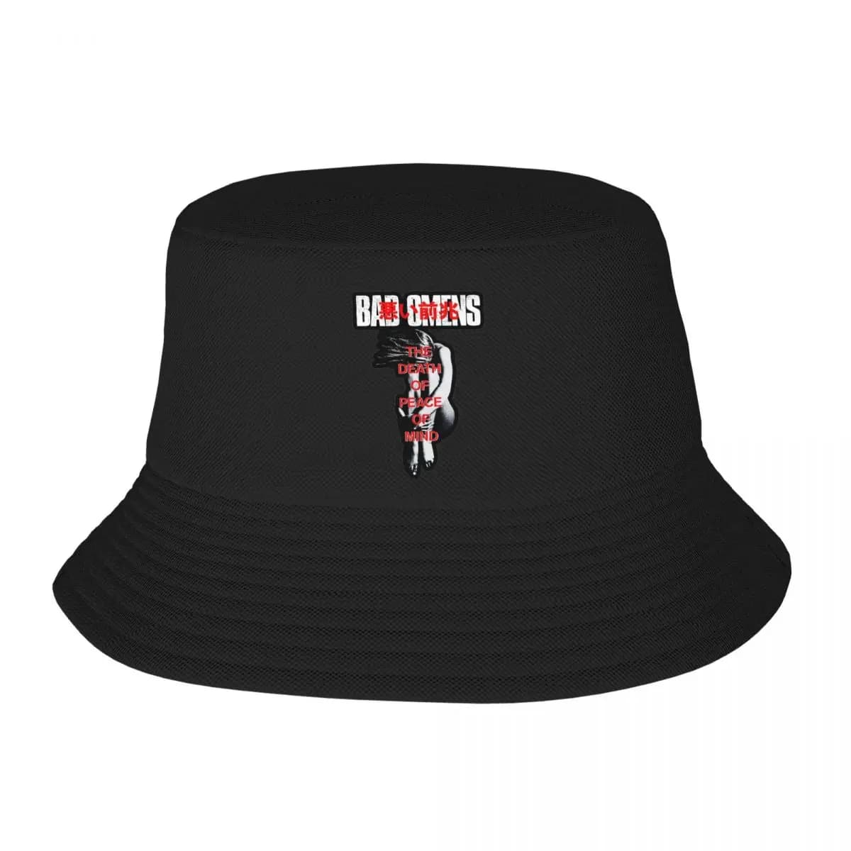 Bad Omens Metalcore Band Bucket Hats for Girl Summer Rock Music Sun Hat Unique Design Foldable for Camping Headwear