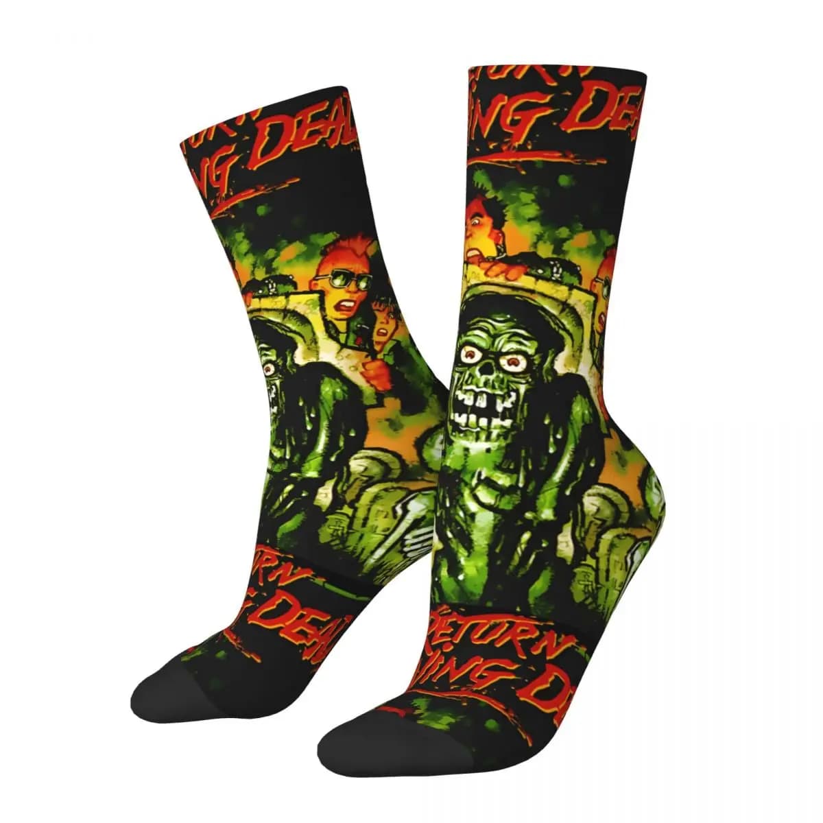 Funny Happy Fun And Funny Men's Socks Vintage Harajuku R-Return Of The Living Dead Hip Hop Novelty Casual Crew Crazy