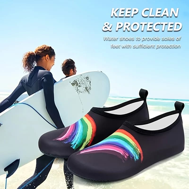 1Pair Quick Drying Water Shoes Non-Slip Breathable Summer Aqua Beach Sandal Flat Shoe Seaside Slipper For Men Women Creek Shoes