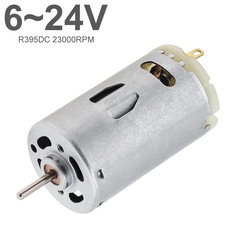 395 DC Motor For Drill  6-24V 23000RPM DIY Micro Motor High Speed Large Torque Motor for DIY Toys Juice Cup Small  Appliances