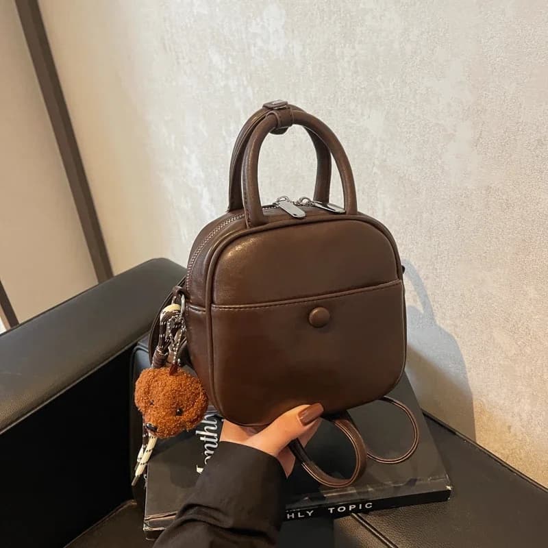 Fashion Retro Zipper PU Crossbody Bags 2025 High Quality Texture Versatile Women's Handbags Light Luxury Women's Shoulder Bags