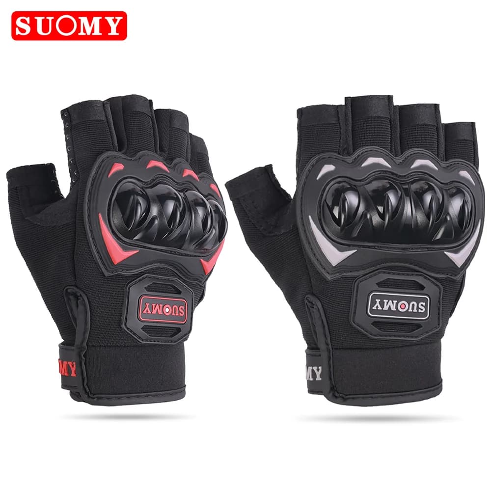 SUOMY Summer Motorcycle Gloves Sports Cycling Gloves Half Finger Men Women MTB Bike Gloves Riding Motorbike Bicycle Gloves